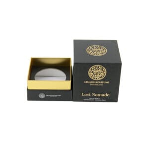 Custom Luxury Perfume Rigid Paper Box with Gold Foil Logo