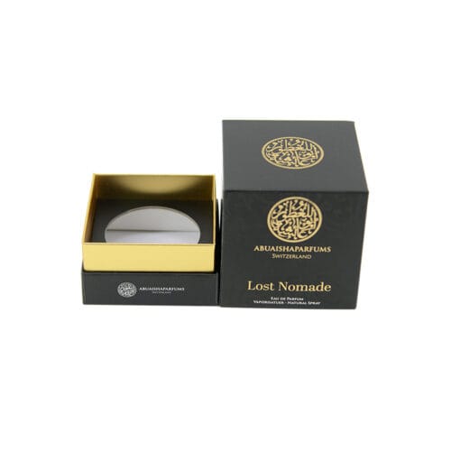 Boîte en papier rigide personnalisée pour parfums de luxe avec logo en feuille d'or Boîte en papier rigide personnalisée pour parfums de luxe avec logo en feuille d'or