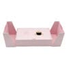 Caja de regalo rígida rosa personalizada con espuma y solapas laterales Caja de regalo rígida rosa personalizada con espuma y solapas laterales