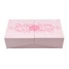 Caja de regalo rígida rosa personalizada con espuma y solapas laterales Caja de regalo rígida rosa personalizada con espuma y solapas laterales