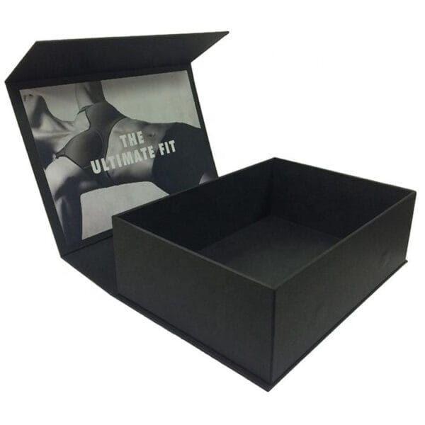 Set di confezioni regalo magnetiche rigide nere stampate su ordinazione Set di confezioni regalo magnetiche rigide nere stampate su ordinazione
