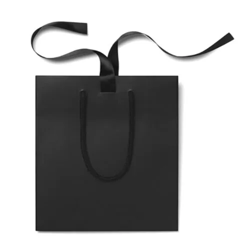 Custom Printed Luxury Paper Gift Bags with Rope Handles