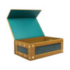 Open presentation gift box with custom foam insert for bottles, accessories and gift set products Open presentation gift box with custom foam insert for bottles, accessories and gift set products