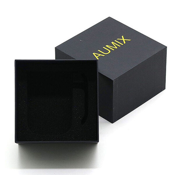 Rigid paperboard plumbing hardware box with custom-cut EVA foam Rigid paperboard plumbing hardware box with custom-cut EVA foam